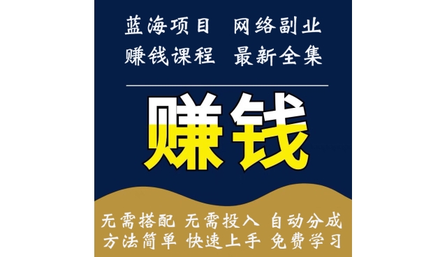 蓝海项目自媒体变现课程视频资源1万套